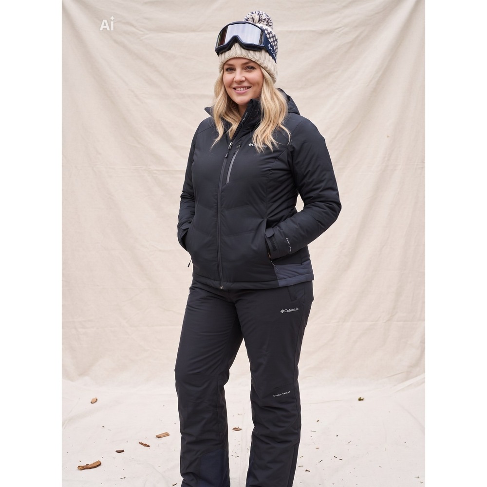 Columbia Wildside Pant Women's 3X Omni-Tech Ski Snow Insulated Black NWT - Picture 2 of 12